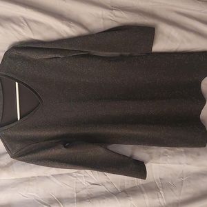 SIMPLE AND CLASSY Super cute black sparkle holiday dress